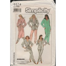 Simplicity 8874 Robe, Tunic Top Pajama Vtg Pattern Misses Size Small 10 12 Uncut - £13.09 GBP