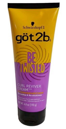 Schwarzkopf got2b Be Twisted Curl Reviver Cream 6.8 oz Anti-Frizz &amp; Defi... - £15.00 GBP