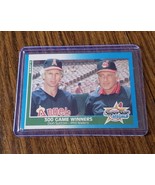 1987 Fleer Glossy #626 300 Game Winners Don Sutton Phil Niekro - Very Good - $2.96