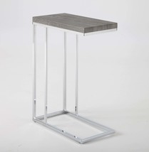 Lucia Gray Chairside End Table - Modern Accent Furniture - $65.99