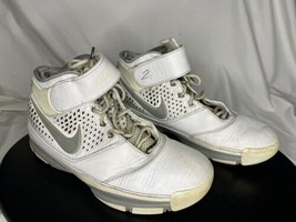 Nike Zoom Kobe II Men’s Tennis Shoe Size 12 US White &amp; Silver 316022-111 - £78.95 GBP