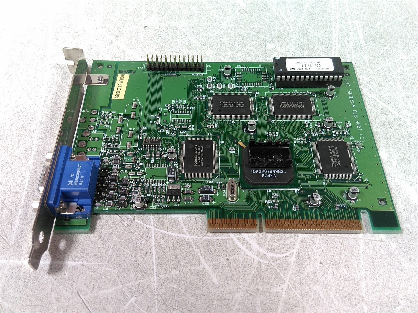 Primary image for Dell STB 1X0-0658-507 0005859C 5859C AGP VGA Video Card