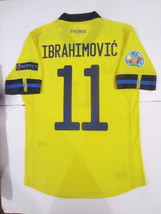 Zlatan Ibrahimovic Sweden 20/21 Euro Match Yellow Home Soccer Jersey 2020-2021 - £87.17 GBP