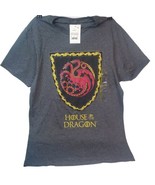 Game Of Thrones T-Shirt Size Small “House Of The Dragon” Heather Gray At... - £7.46 GBP