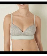 Victoria’s Secret PINK wear Everywhere Wireless Push Up 32DD Heather Gra... - $19.79