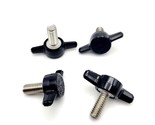 M6 x 14mm Clamping Thumb Screw Bolts with Black Butterfly Tee Wing Knob ... - £9.27 GBP