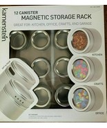 Kamenstein 12 Canister Magnetic Storage Rack Wall Mountable - €17,09 EUR