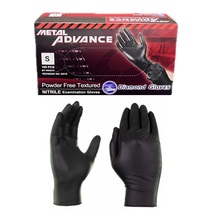 Diamond Metal Advance Nitrile Exam Gloves Small Black 100/Bx N51S - £9.82 GBP