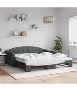  Daybed With Trundle Light Gray Polyester, metal, wood, plywood, foam - $10,748.50 MXN