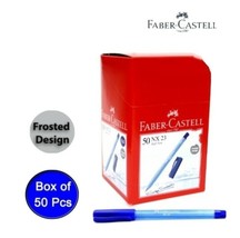 Faber-Castell Ballpoint Pen NX 23 Classic 0.5mm Blue Ink Point Ball Pen- 50Pcs - £30.82 GBP