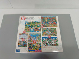 Mega Puzzles 8 Puzzle Collection New England Pensylvania Dutch Art Quilt... - £29.71 GBP