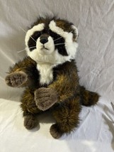 Rare Soft Classics Geoffrey Toys R Us Realistic Racoon Puppet plush 17&quot; full bod - £15.83 GBP