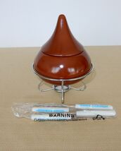 Hershey's Kisses ceramic fondue pot never used original forks in orig. p... - $19.99