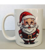 Santa and Bells Design 11 oz. Ceramic Mug - $224.31 MXN