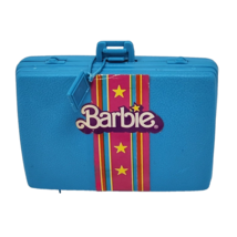 Vintage 1977 18&quot; Supersize Barbie On The Go Wardrobe Mattel # 2070 Blue Suitcase - £20.08 GBP