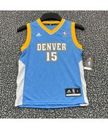 Denver Nuggets Anthony #15 Jersey Shirt Boys Medium 5-6 Adidas NBA V-Nec... - $893.43 MXN