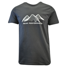 Peak Performance Men&#39;s T-Shirt Black Mountain Waves S/S Tee (S07) - £15.14 GBP