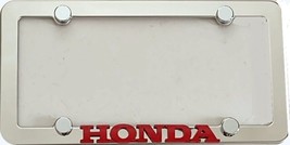 Honda  3d  red script ( not printed or decal) Stainless Steel Frame - $34.00