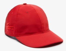 Lacoste Unisex Fashion Show Technical Hat Cap in Red, Size L $125 Made i... - £39.34 GBP