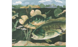 Green Giant Fishes CTC226 Wallpaper Border - £23.86 GBP