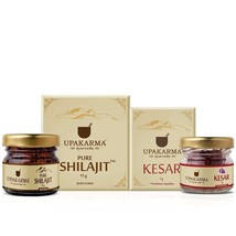 Ayurveda Naturel Pure 15gm Shilajit Shilajeet Résine + 1 GM Cachemire Kesar - £49.10 GBP