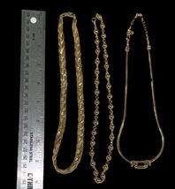 Vintage Gold Tone Costume Chain Necklace Jewelry Lot of 6 image 3