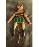 Vintage Wooden Puppet Pull String Toy Tiger - £4.69 GBP