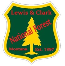 Lewis &amp; Clark National Forest Sticker R3265 Montana YOU CHOOSE SIZE - $1.45+