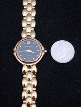 Lady&#39;s Wrist Watch Simon Chang Real Gold Plate France Quartz - $129.95