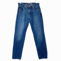 Gap Straight Fit Men&#39;s size 31 x 32 Denim Blue Jeans Medium Wash - £17.62 GBP