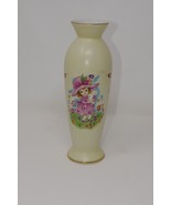 Lefton Porcelain Bud Vase Girl with Bunny Vintage Japan - £12.57 GBP