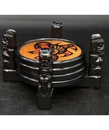 BOMA Coasters Lot 4 With Totem Holder Red Cedar Made In Canada First Nation - €23,02 EUR