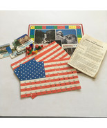 Vintage various game pieces for  Know your America rule book board mover... - $27.01 CAD