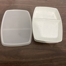 Vintage Tupperware Divided Container #813-8 With Seal Lid #814-4 - £8.80 GBP