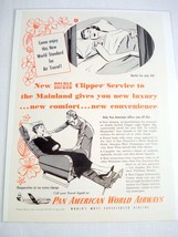 1950 Ad Pan American World Airways Hawaii to Mainland - $8.99