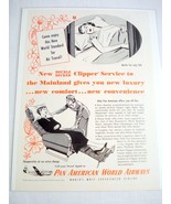 1950 Ad Pan American World Airways Hawaii to Mainland - $8.99