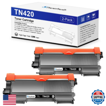 TN420 Black Toner Cartridge 2-Pack Compatible Brother TN-420 TN450 - $61.06