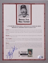 Mike Schmidt Firmado Philadelphia Phillies Libro Página Bas BH71201 - £61.82 GBP