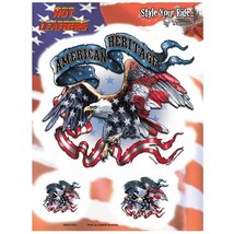 Hot Leather Biker American Heritage Eagle Sticker Decal - £1.48 GBP