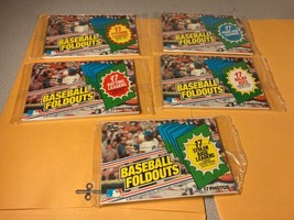 1983 Topps Baseball Complete Foldout Set 5 Packs - £11.72 GBP