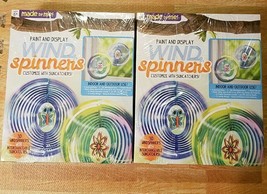 2 Packs Made By Me Paint &amp; Display Wind Spinners Customize w/ Suncatchers Age 6+ - £23.73 GBP