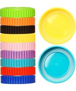 27 Mason Jar Lids for Regular Mouth Plastic Caps Airtight BPA Safe Food ... - $13.56