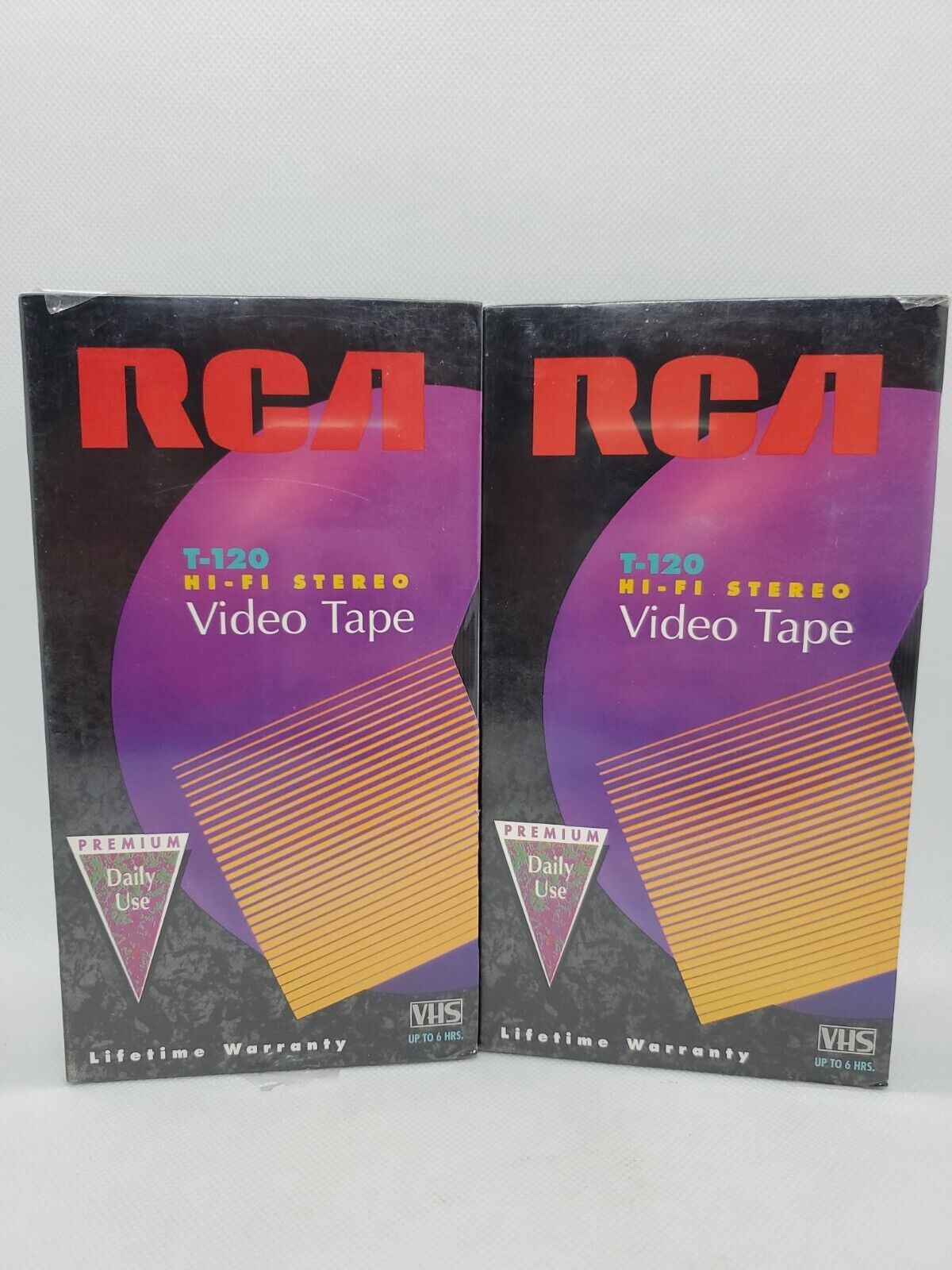 Lot of 2 RCA T120 Video Cassette Tape VHS Sealed Premium Up To 6 Hrs Hi-Fi - $11.88