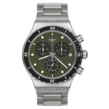 Swatch Men&#39;s The June Green Dial Watch - YVS488G - £134.00 GBP