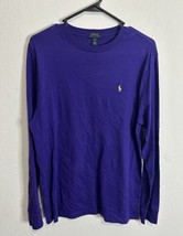 Polo By Ralph Lauren Youth Purple Long Sleeve Small Pony Logo Shirt Sz X... - $17.81