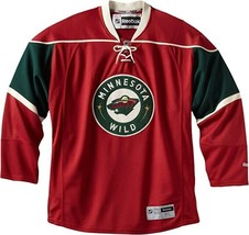 Reeobok Homme Minnesota Sauvage Ryan Suter #20 Premier Hockey Jersey, Rouge, L - £79.12 GBP