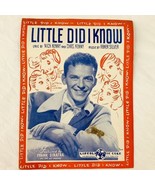 Vintage Sheet Music Frank Sinatra Little Did I Know Hit Parade 1943  - $11.61 CAD