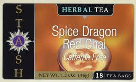 Stash Tea Herbal Teas Spice Dragon Red Chai 18 tea bags - £7.80 GBP