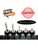 M5 x .8mm Knurled Thumb Screw Bolts Black Round Knob Head Metric Stainle... - $17.45 CAD+