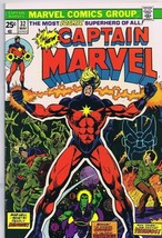 Captain Marvel #32 ORIGINAL Vintage 1975 Marvel Comics Origin Drax + Moondragon - £62.52 GBP